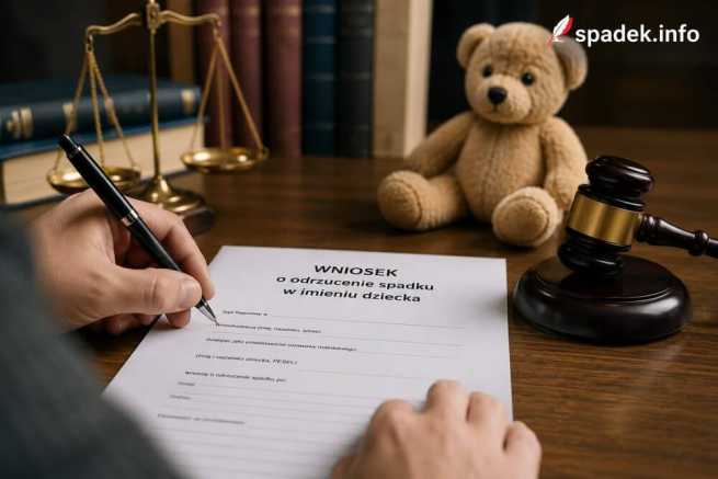 Wniosek o odrzucenie spadku w imieniu dziecka – co napisać?