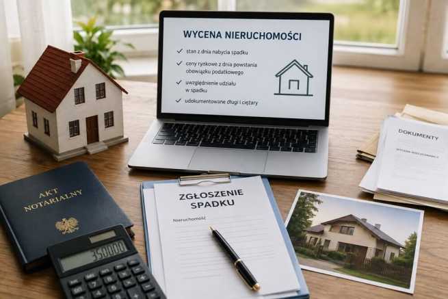 Jak wycenić nieruchomość w zgłoszeniu spadku?